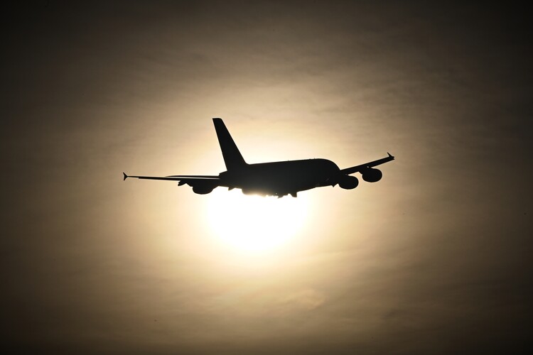 Poster A380 departure Eclipse