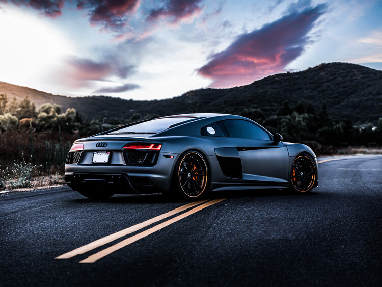 Poster Grey Sport Car Auto