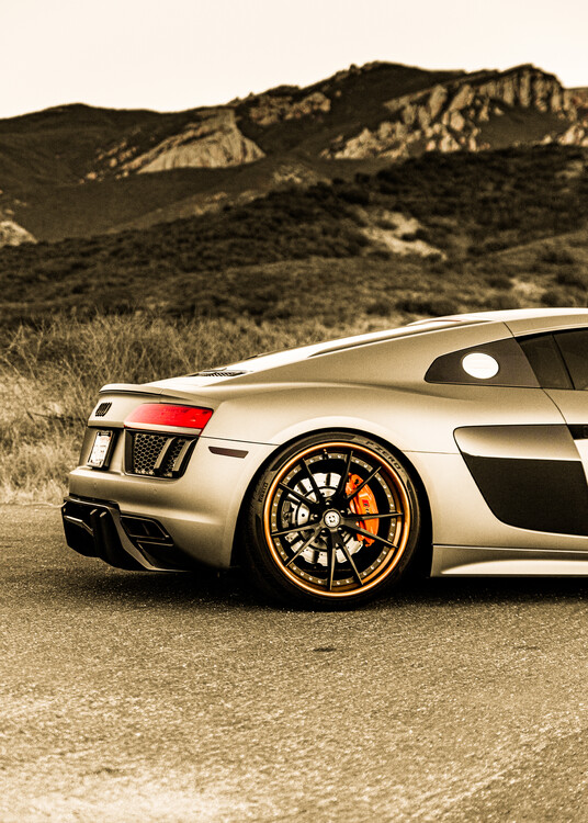 Poster Sport Car Auto Back Detail