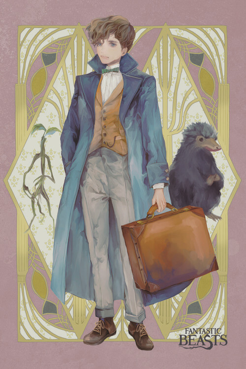 Canvas Print Fantastic Beasts - Newt Yume