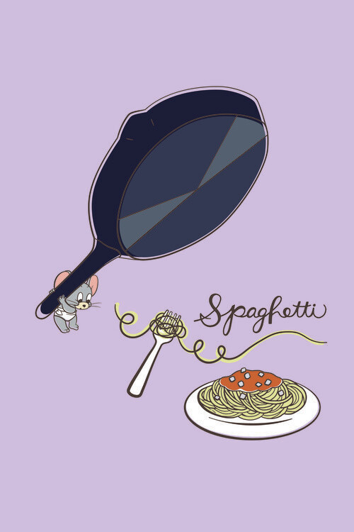 Poster Tom and Jerry - Spaghetti