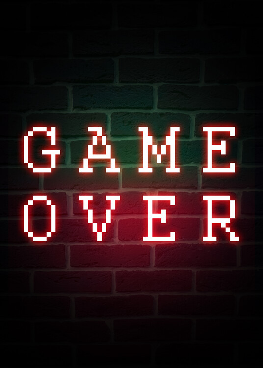 Poster Game Over-Gaming Quote