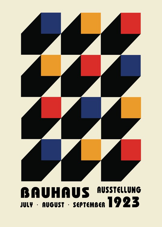 Poster Bauhaus Ausstellung 1923