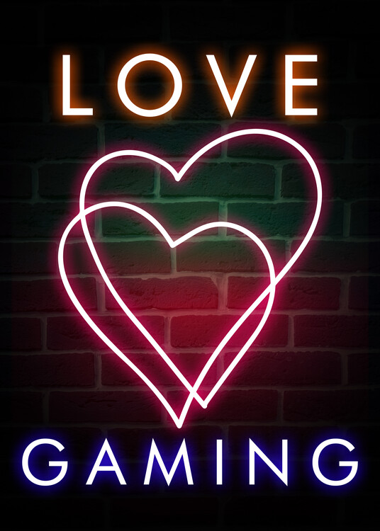 Poster Love Gaming