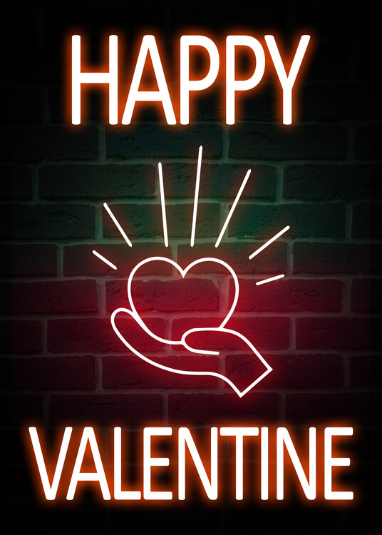 Plakát Happy Valentine Quote