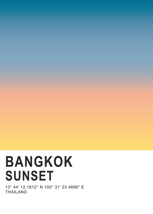 Poster Bangkok Sunset Poster
