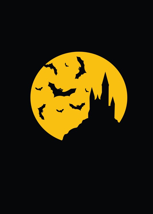 Canvas Print Bat Castle Poster