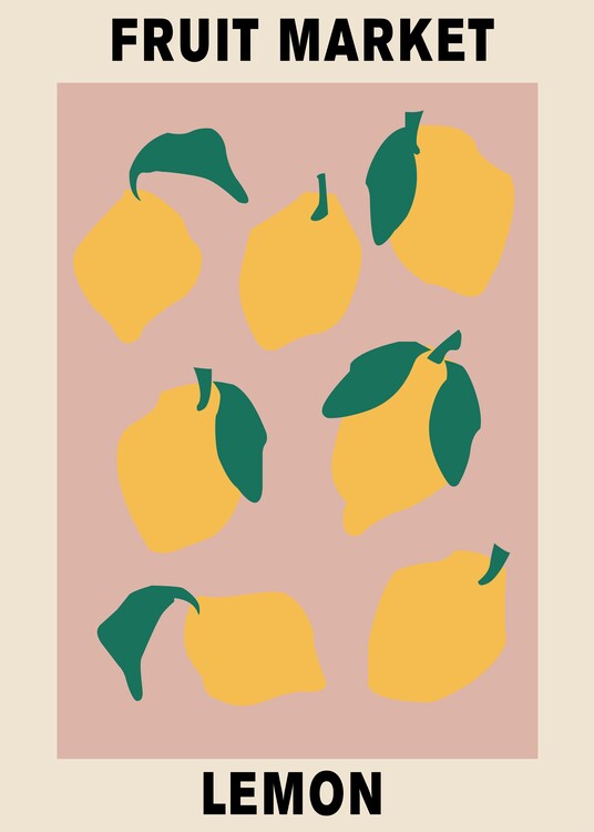 Poster Fruit Market Lemon