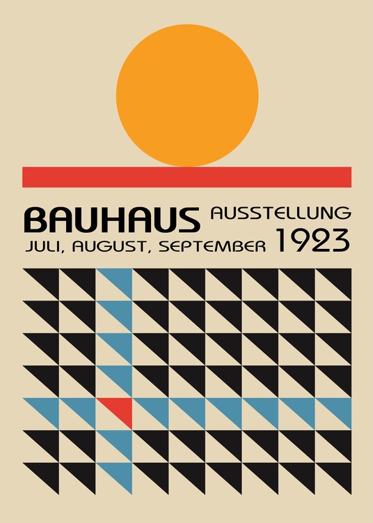 Poster Bauhaus Ausstellung 1923