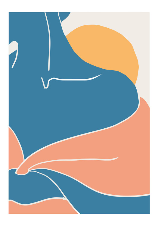 Canvas Print Blue Shoulder