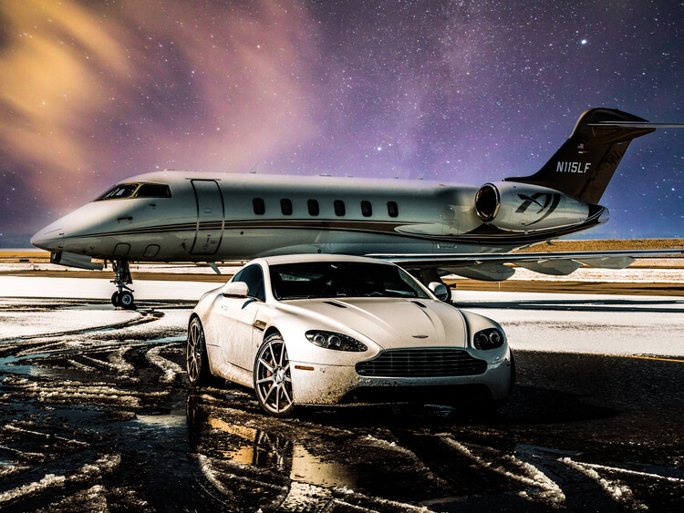 Plakat Car and Privat Jet