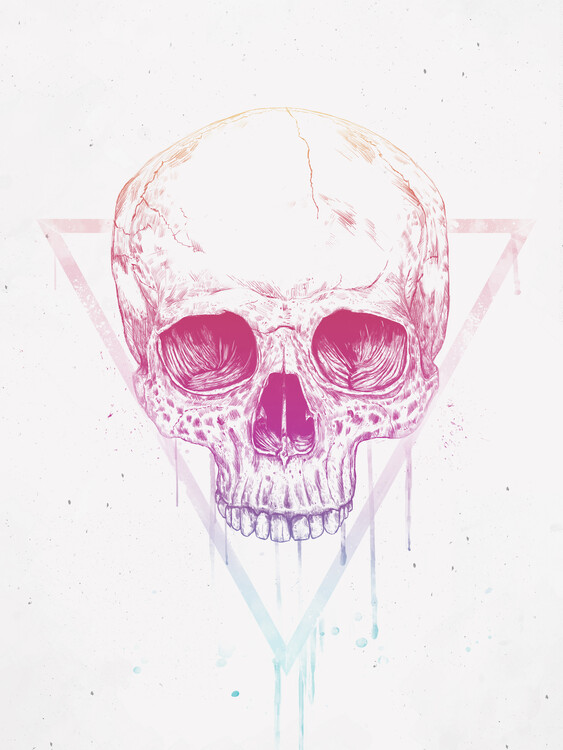 Poster Skull in a triangle