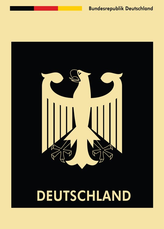 Canvas Print Deutschland Eagle