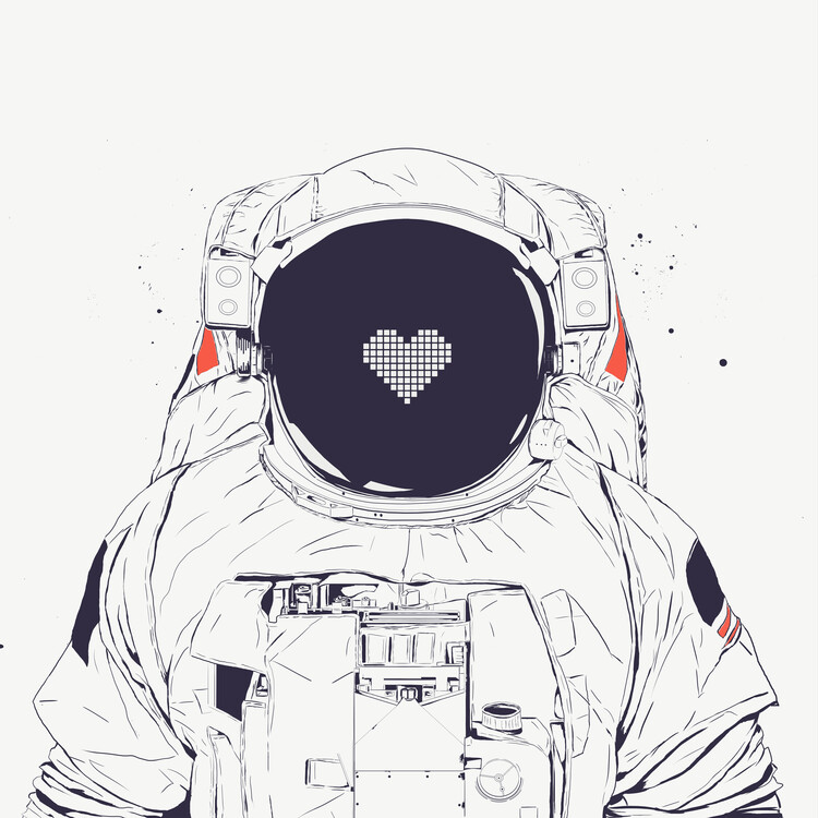 Poster Astronaut love