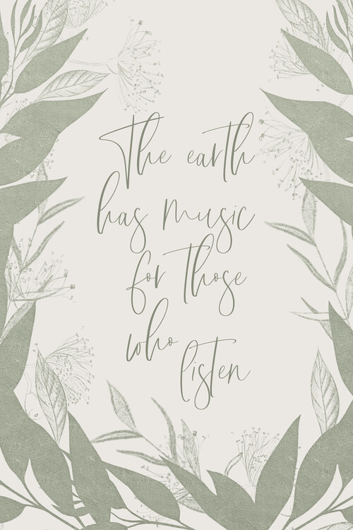 Poster The earth has music for those who listen