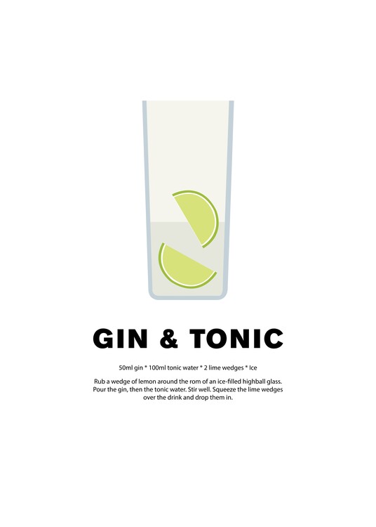 Poster Gin & Tonic