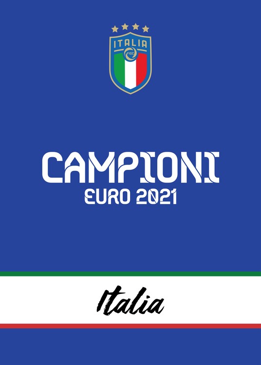 Plakát Italy Champions 2021