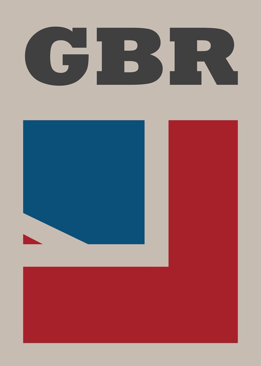 Plakát Great Britain Flag Poster