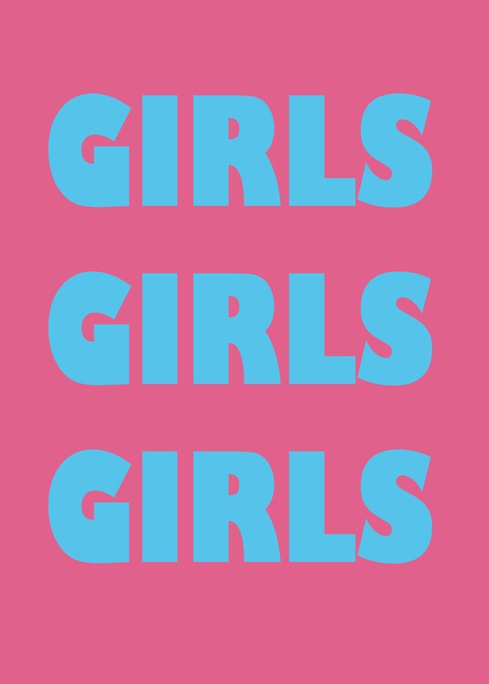 Poster Girls Girls Girls Pink