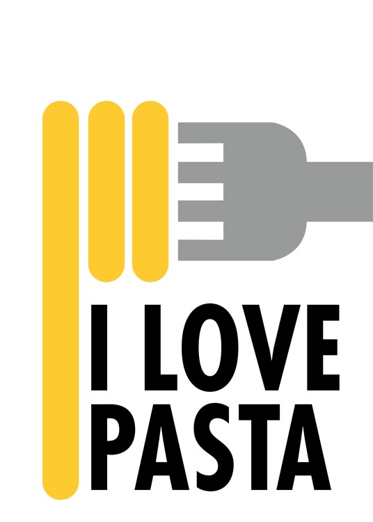 Poster I Love pasta artwork!