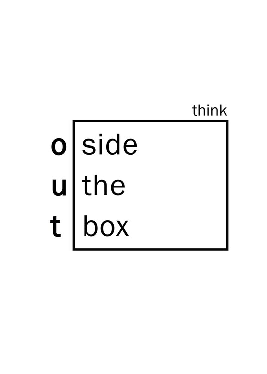 Canvas Print Think outside the box