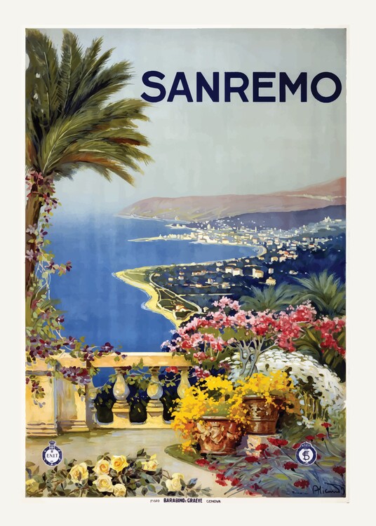 Poster San Remo Italy