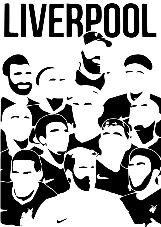 Poster Liverpool Superstars