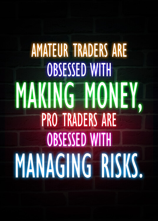 Plakát Making Money-Trader Neon Quote