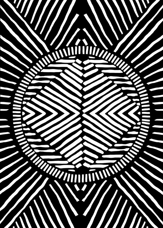 Poster Tribal sun
