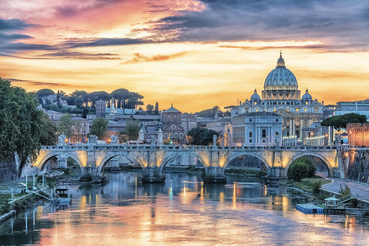 Plakát Sunset in Rome