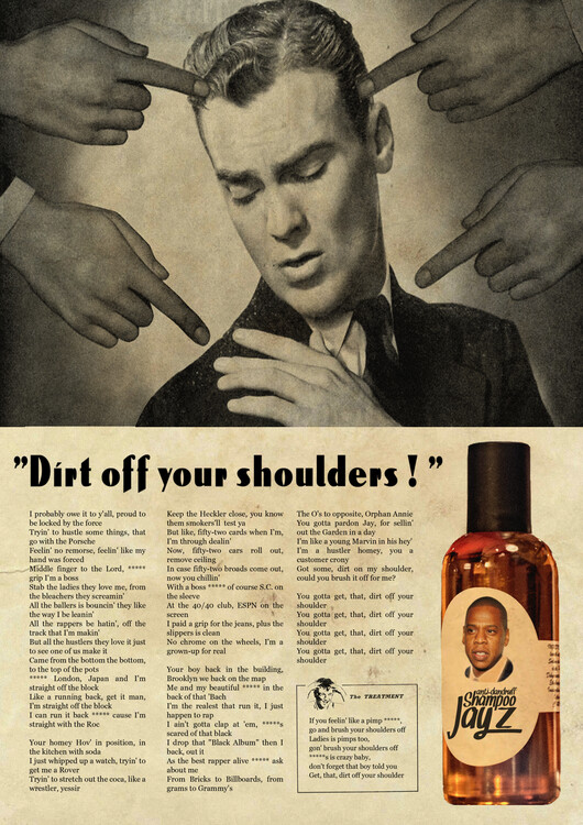 Canvas Print Dirt off your shoulders