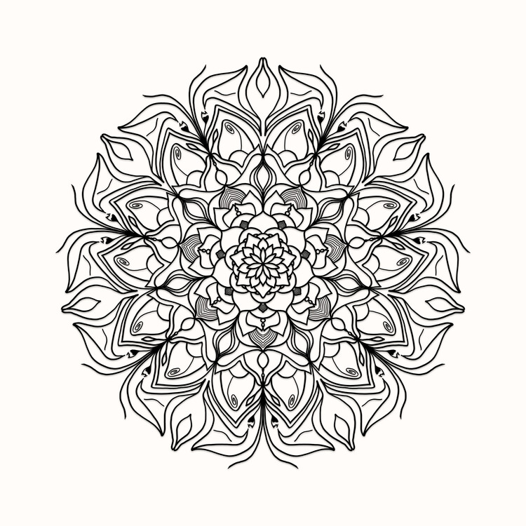 Poster Lotus Flower Mandala