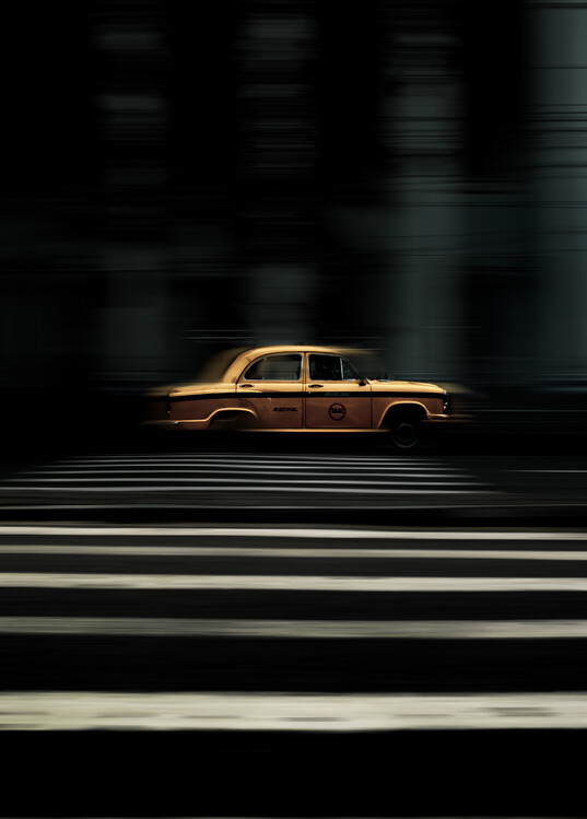 Poster The vintage taxi