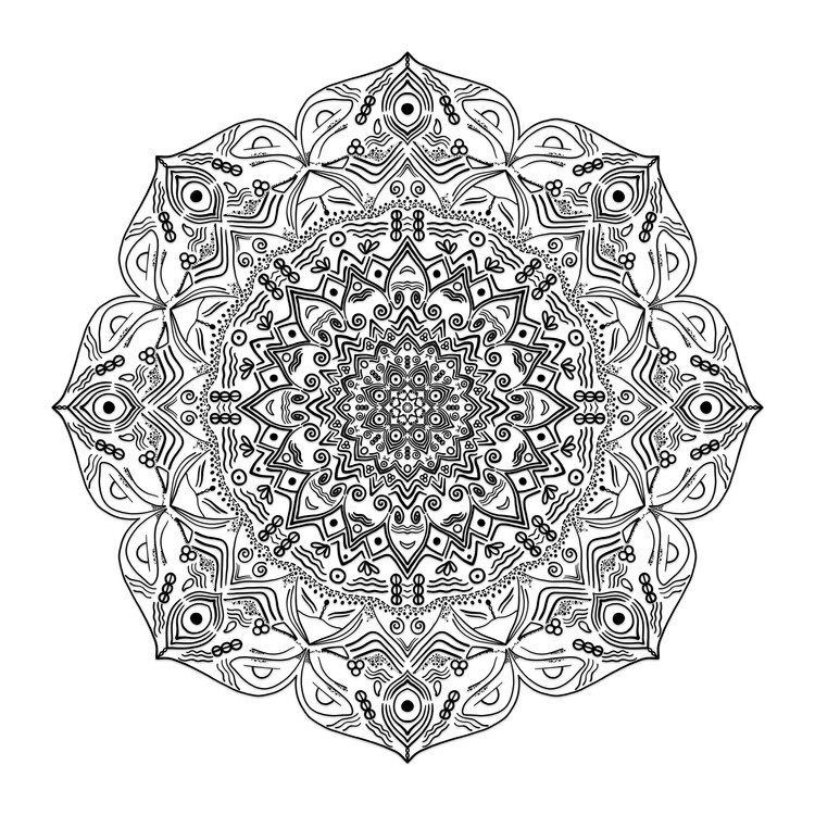 Poster Mandala Symbols