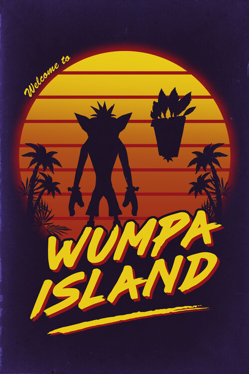 Tričkó Welcome to Wumpa Island