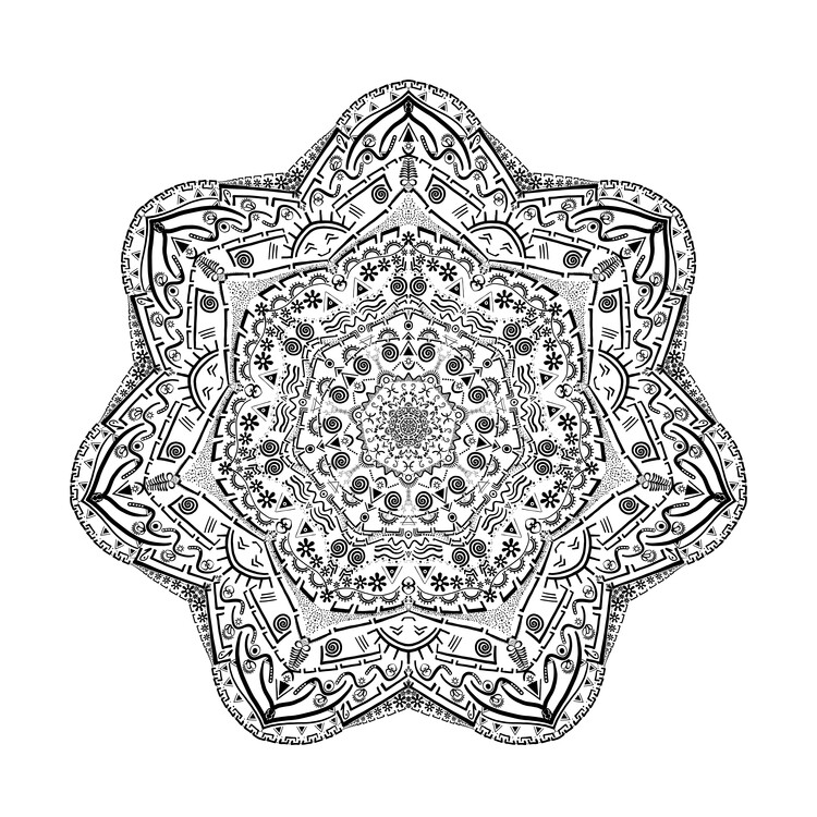 Poster Sun Mandala