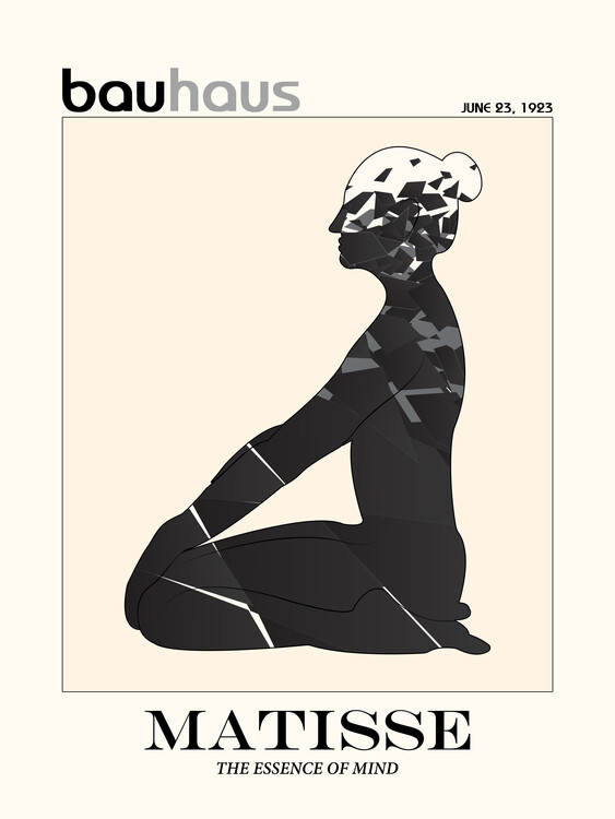 Plakát Feminist poster Matisse woman figure, fractured Bauhaus print