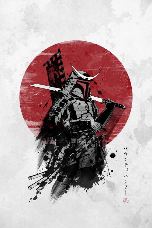 Poster Mandalorian samurai