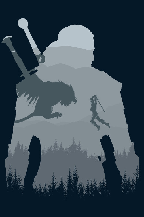 Canvas Print Wild silhouette