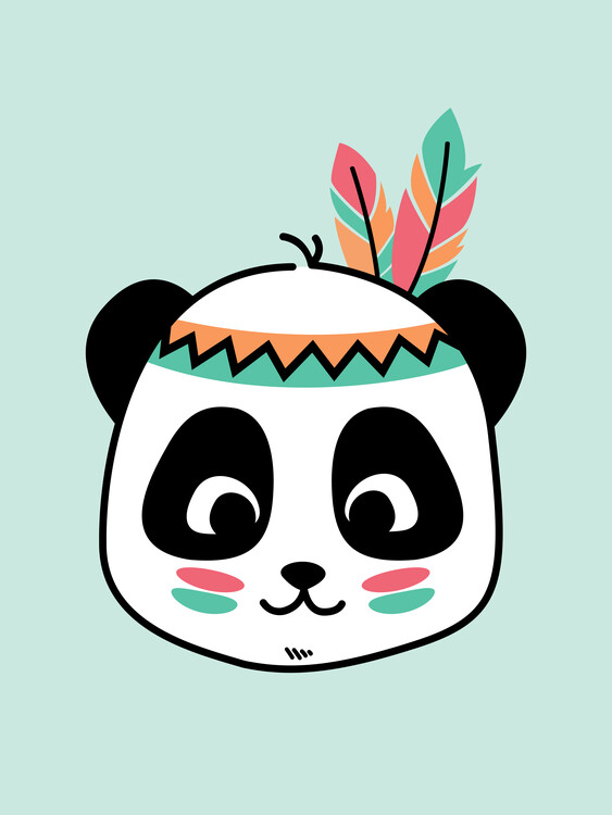 Tableau sur toile Indian Panda