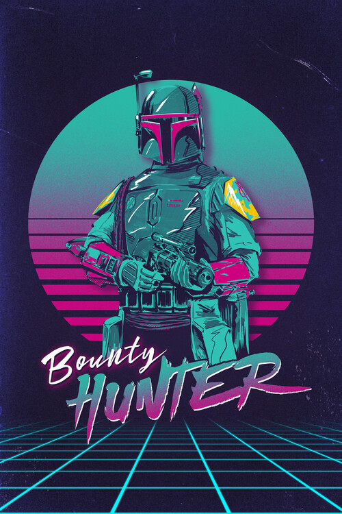Poster Retro Bounty Hunter