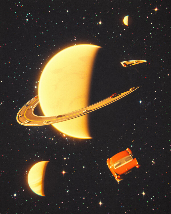 Poster Cars On Saturn