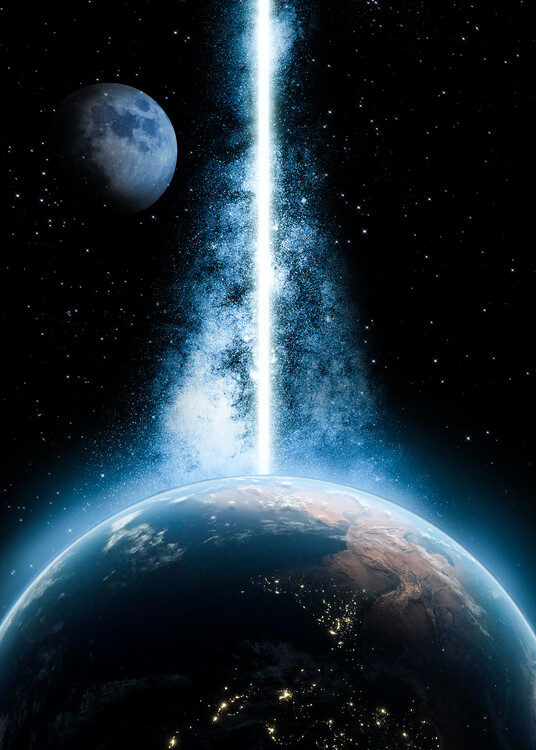 Плакат Eart Planet Lightstrike