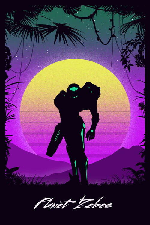 Canvas Print Planet Zebes