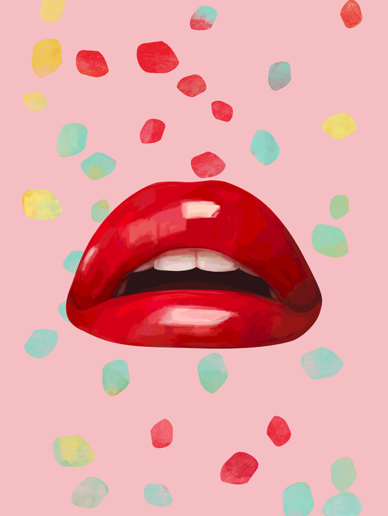 Poster Red Lips I