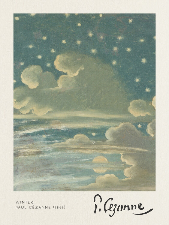 Canvas Print Winter - Paul Cézanne
