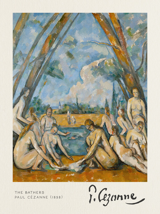 Canvas Print The Bathers - Paul Cézanne