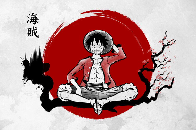 Canvas Print Straw Hat Pirate