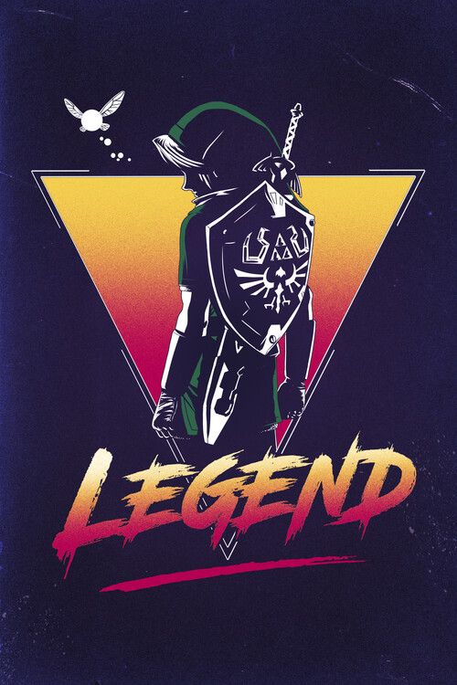 Poster Retro Legendary Hero