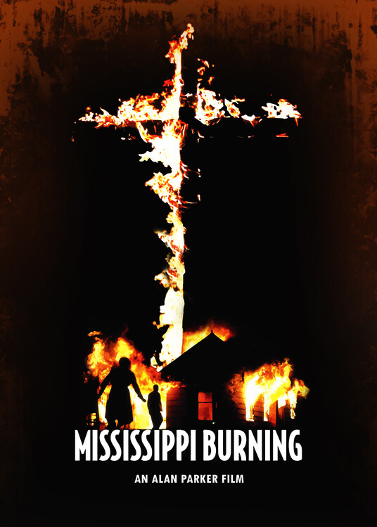Poster Burning Cross